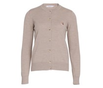 Cardigan mit Patch Fox Head
