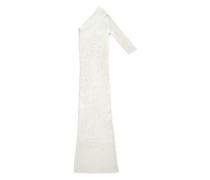 Geripptes asymmetrisches Kleid Zero304