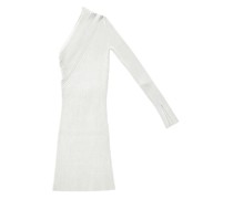 Geripptes asymmetrisches Kleid Zero303