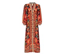 Langes Kleid mit Print Nature Beauty