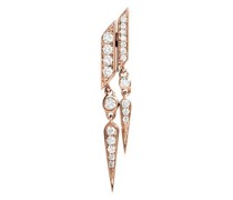 Doppeltropfen-Ohrring Anyway Diamanten & 18K PG