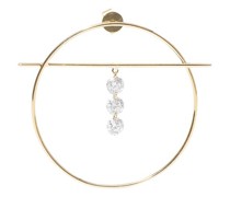 Mono-Ohrring Fibule Größe M – drei Diamanten