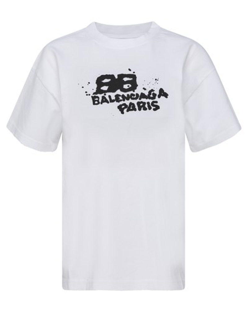 Balenciaga Damen Bedrucktes T-Shirt