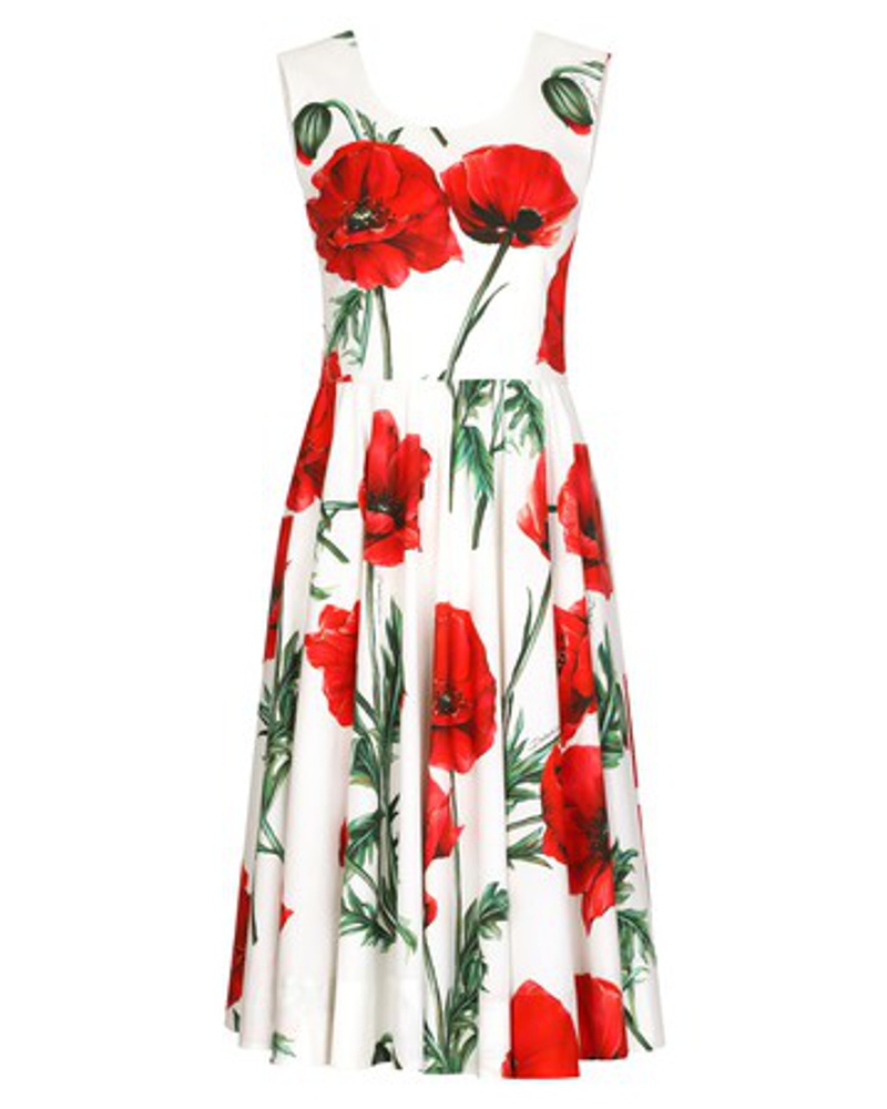 Dolce & Gabbana Damen Midikleid