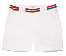 Halblange Badeshorts Bulldog mit gestreiftem Gürtel OB Stripe