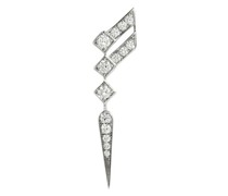 Flügel-Ohrring Stairway mit Diamanten und in Silber