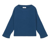 Strickpullover mit breitem Kragen