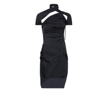 Asymmetrisches Jersey-Kleid