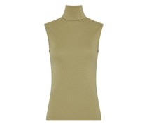 Ärmelloses Tanktop mit Rollkragen
