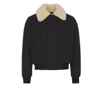 Jacke mit Shearling-Kragen