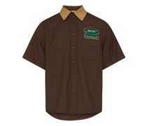 Kurzarmhemd Twill Stripe Mechanic