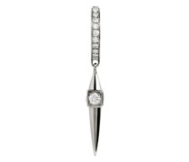 Spitze Creole Rockaway mit Diamanten und in Silber