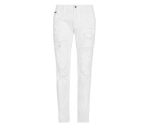 Weiße Stretch-Jeans Skinny Fit