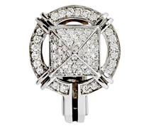 Ohrring Crossway mit Diamanten und in Silber