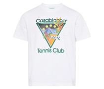 Bedrucktes T-Shirt mit Tennisclub-Icon