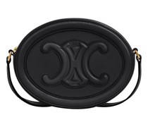 Ovale Tasche Aus Glattem Kalbsleder Mit Triomphe-Monoblock