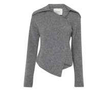 Pullover mit gedrehtem Strickmuster