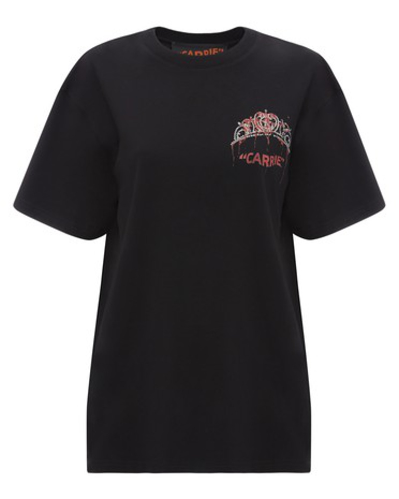 J.W.Anderson Damen Carrie T-Shirt mit Mini-Tiara-Print J.W.Anderson Damen Carrie T-Shirt mit Mini-Tiara-Print