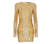 Goldfarbenes besticktes Kleid
