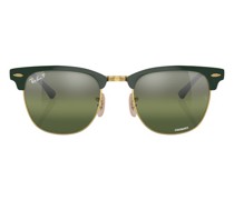 Quadratische Sonnenbrille Clubmaster Metal Chromance