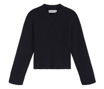 Kaschmirpullover mit V-Ausschnitt