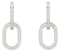 Edwige Crystal And Brass Hoop Earrings