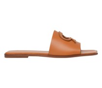Flache Mules Ribbon