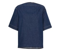 Denim-Top mit U-Ausschnitt
