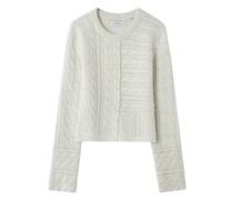 Zopfpullover mit Rundhalsausschnitt
