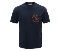 T-Shirt mit gesticktem Bunnylogo