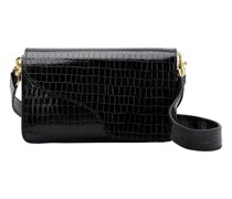 Schultertasche Assisi mit Crocolino-Print