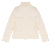 Kurze Daunenjacke mit integrierter Tasche