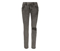 Gerippte Stretch-Jeans