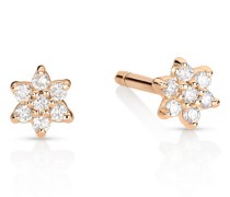 Ohrringe Mini Stern mit Diamanten