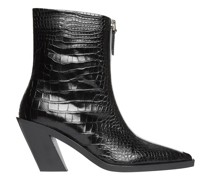 Eclair Reisssverschluss Stiefeletten Krokodil