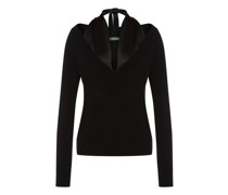 Pullover mit Satinschal