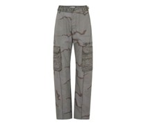 Cargohosen mit Camouflage-Print Regenerated