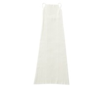 Geripptes Camisole-Kleid in Midi-Länge Zero104