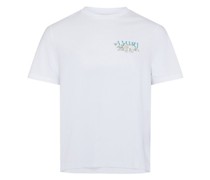 T-Shirt mit Blumenlogo