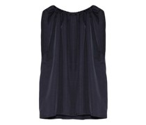 Ärmelloses Satin-Top mit verschließbarem Ausschnitt