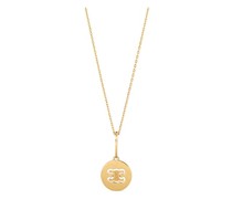 Triomphe Swivel Necklace In Brass With Gold Finish