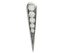 Doppeltropfen-Ohrstecker Anyway mit Diamanten und in Silber