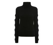 Rollkragenpullover mit Cut-out-Ärmeln