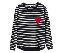 Marine-Pullover Heart