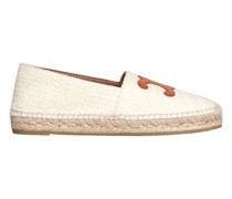 Flache espadrilles with Triomphe signatur-aufnäher