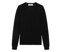 Kaschmirpullover mit V-Ausschnitt