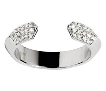 Ring Anyway Offenes Design Diamanten & Silber