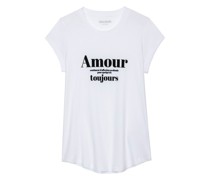 Skinny-T-Shirt Amour Toujours