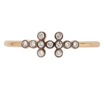 Ring mit zwei Reihen Diamanten