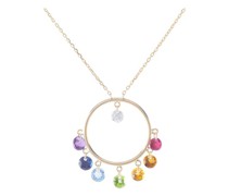 Halskette Chakras mit einem Kreis